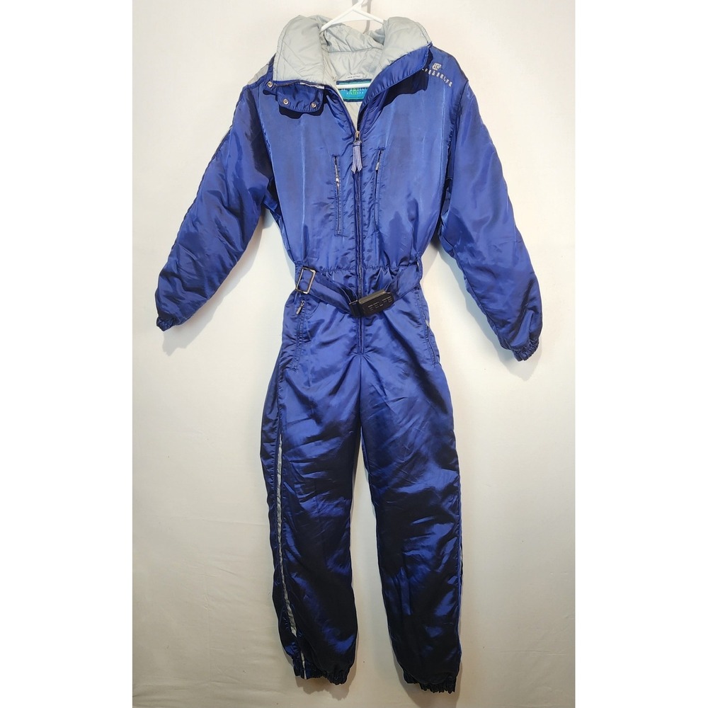 Belfe & Belfe Women's‎ Vintage 90's  Cozy Ski Suit Blue Size 40